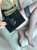 Italian 8 denier ultra-sheer thigh-high nylons with a silky sheen